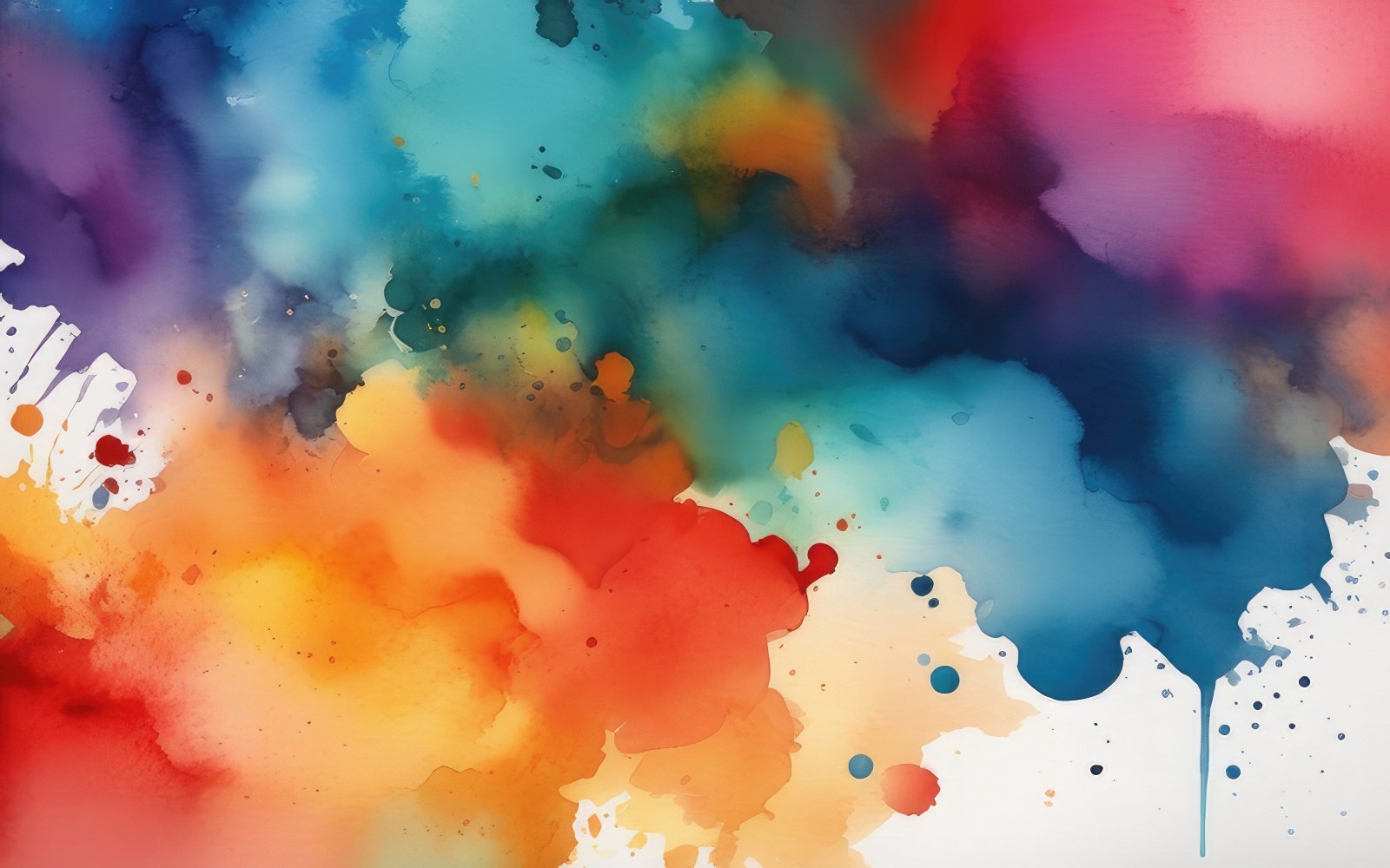 Premium Abstract colorful watercolor spots background 2