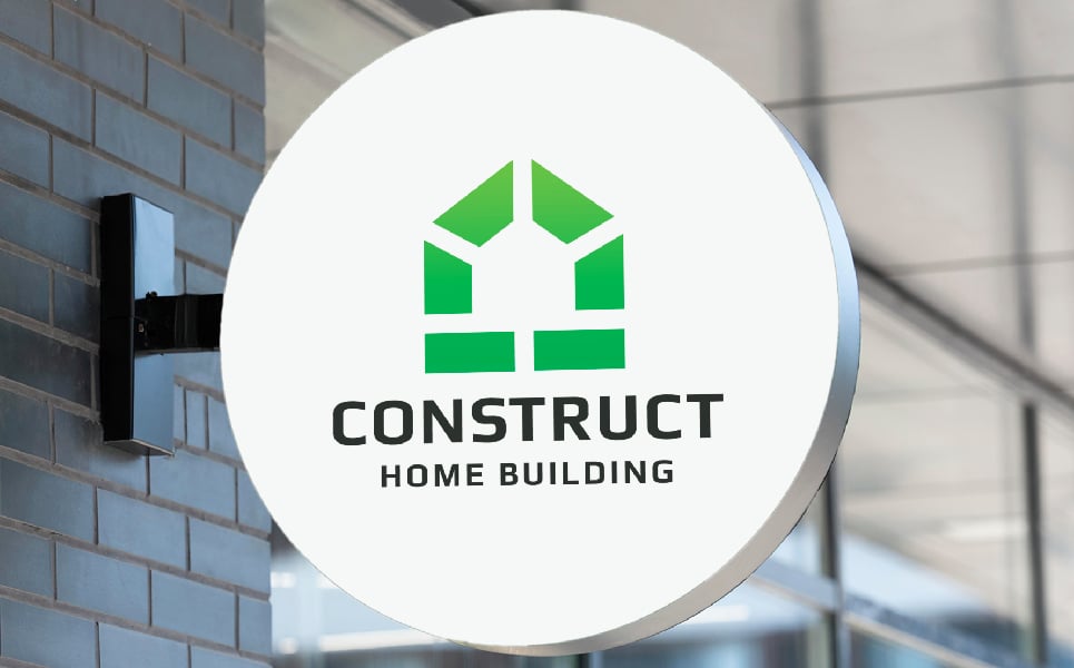 Construct Home Building Logo