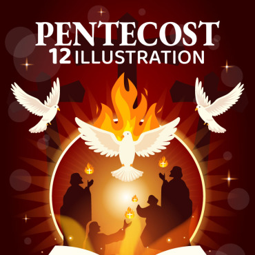 Sunday Pentecost Illustrations Templates 388593