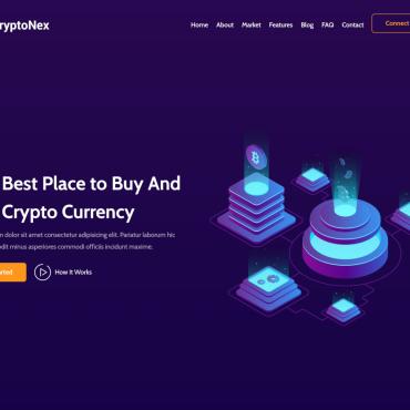 Business Crypto Landing Page Templates 388661