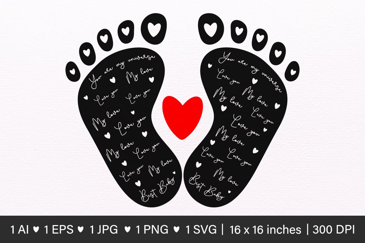 Baby Feet Svg,Baby Footprint