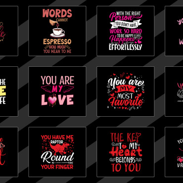 Typography Love T-shirts 388746