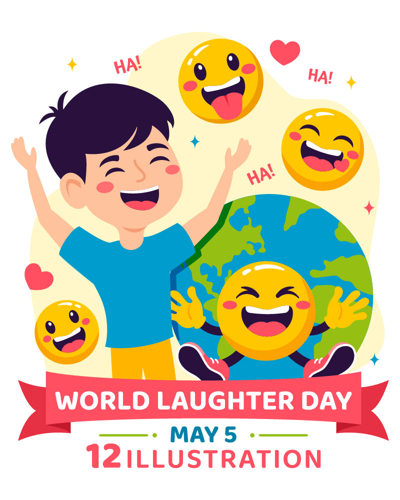 12 World Laughter Day Illustration