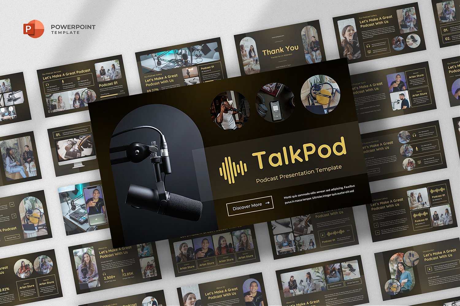 Talkpod - Podcast & Radio Powerpoint Template