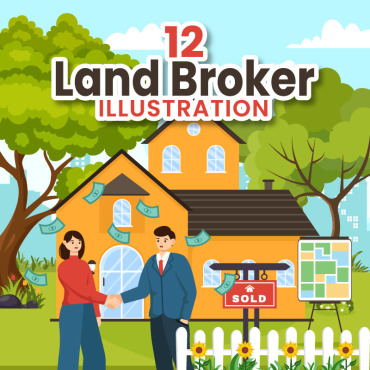 Land Broker Illustrations Templates 388817