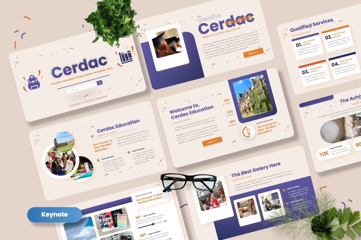 Cerdac - Creative Education Keynote Templates