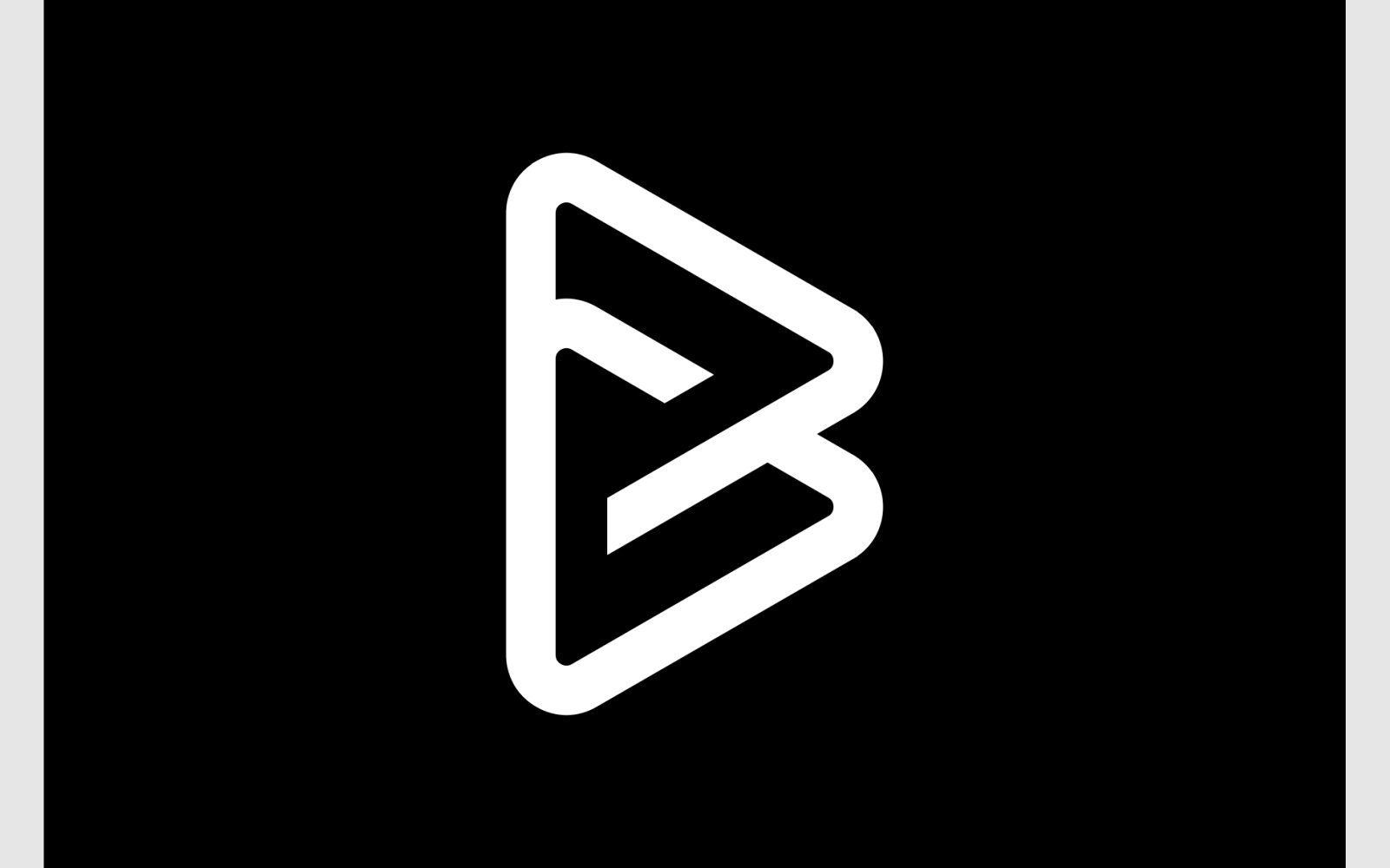 Letter B G Initials Monogram Logo
