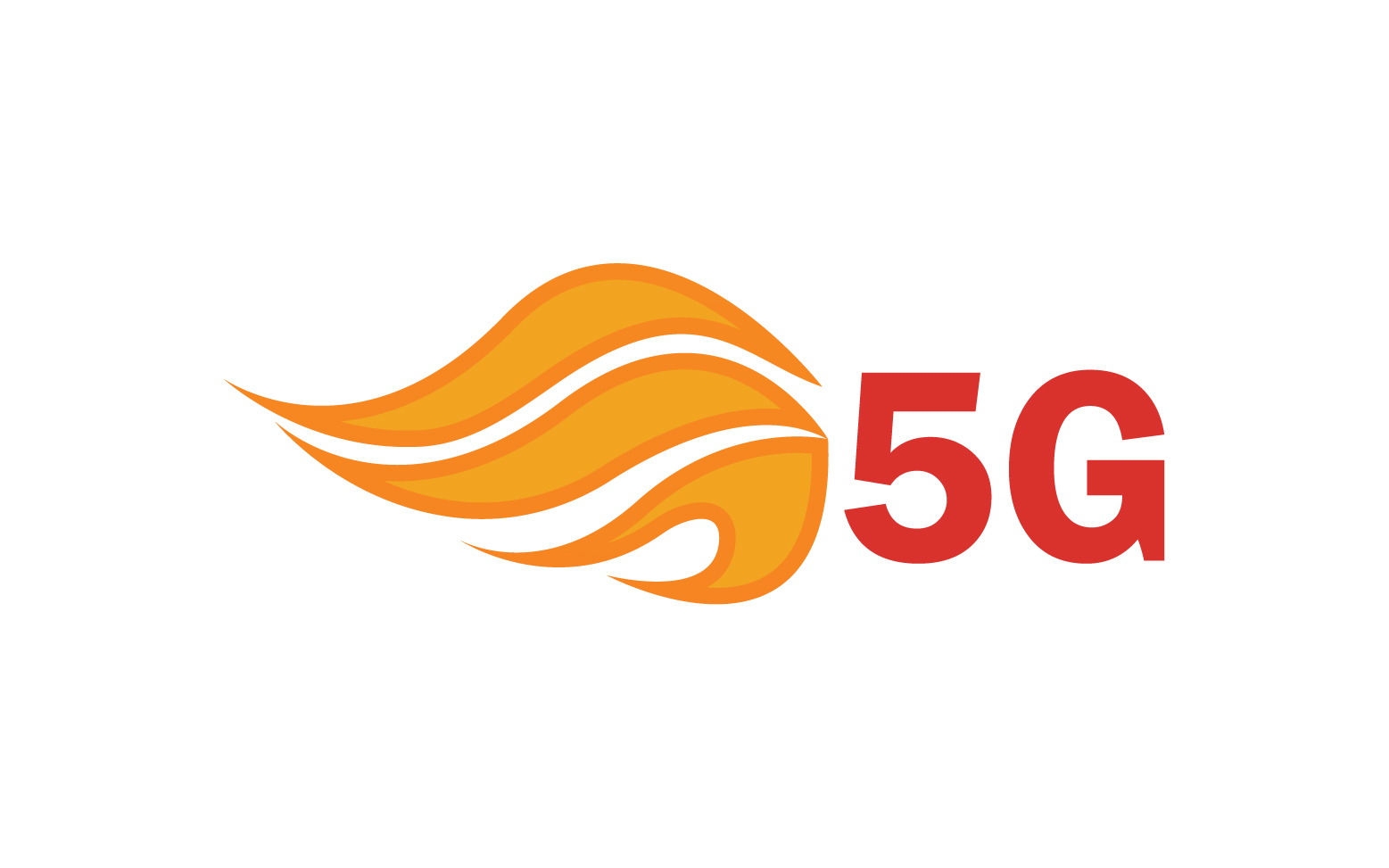5G signal network tecknology logo vector icon v5