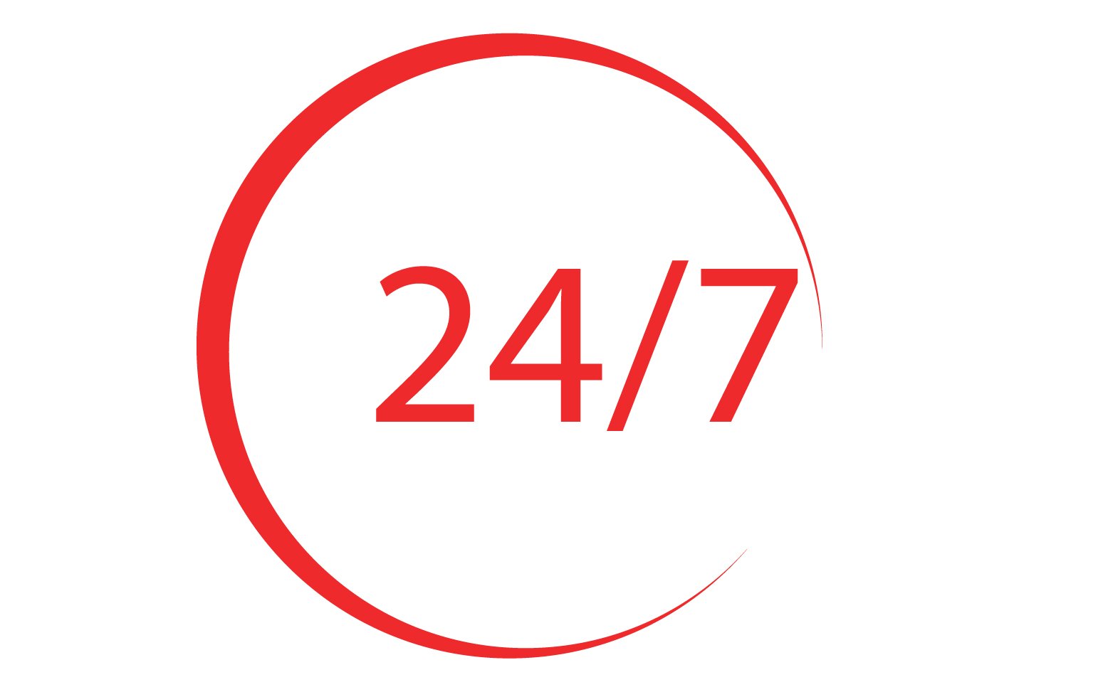 24 hour time icon logo design v1