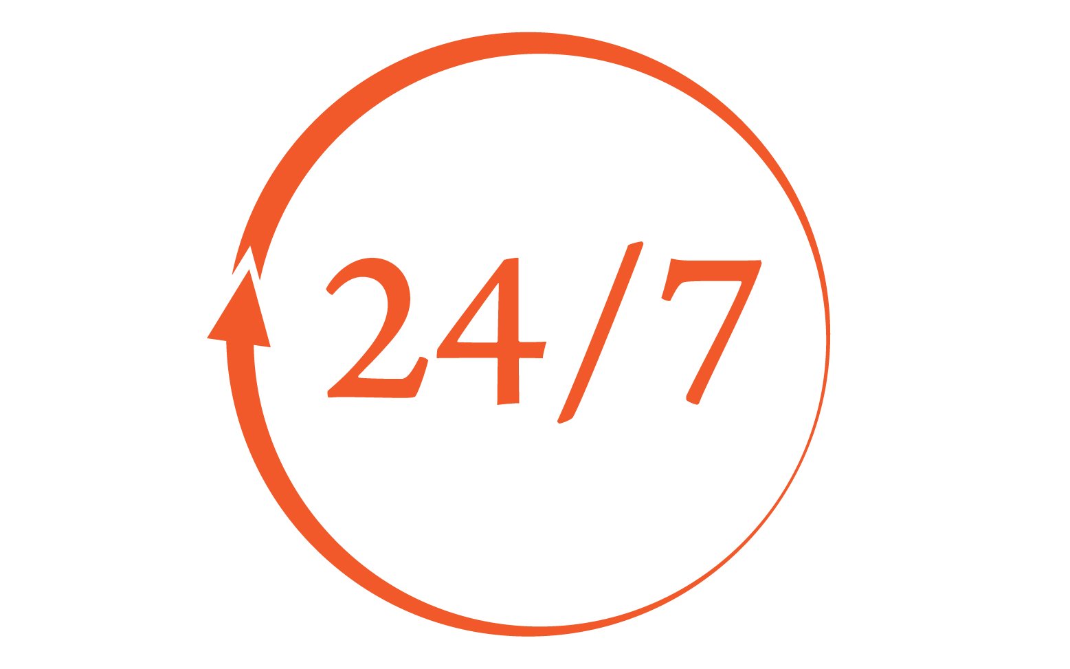 24 hour time icon logo design v2