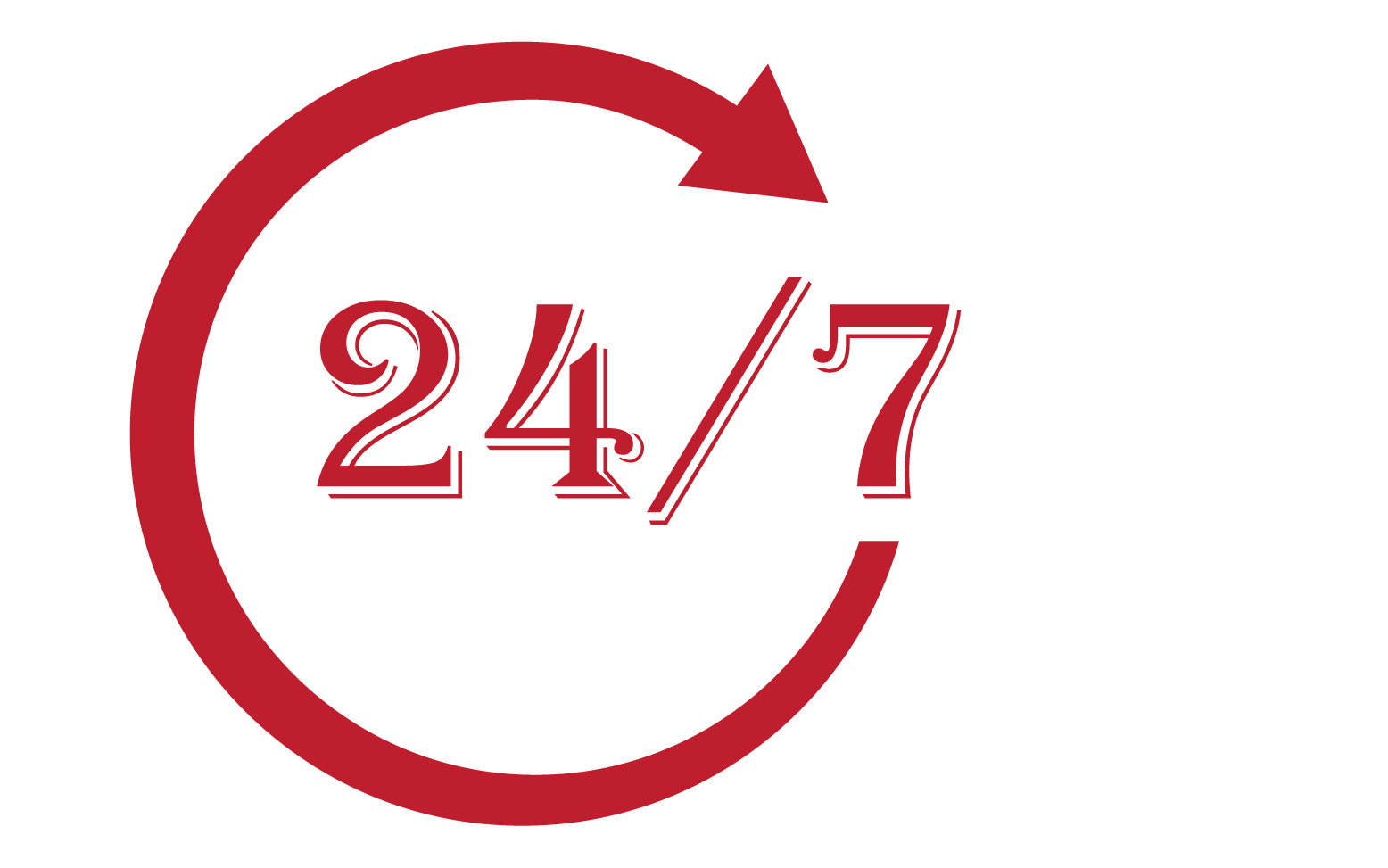 24 hour time icon logo design v4