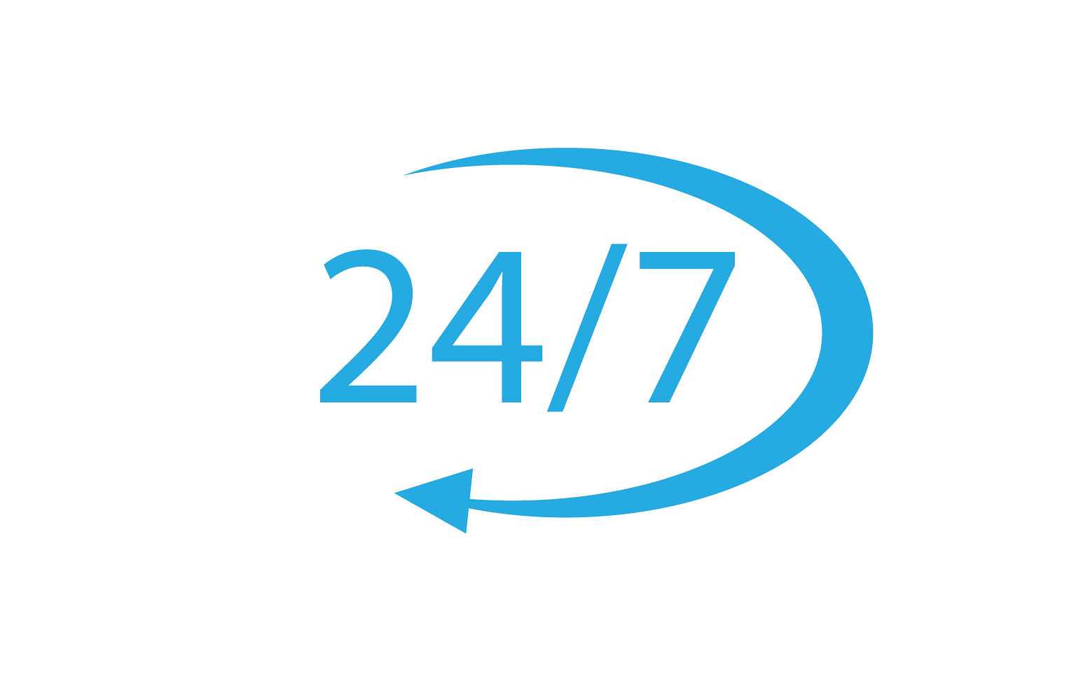 24 hour time icon logo design v9