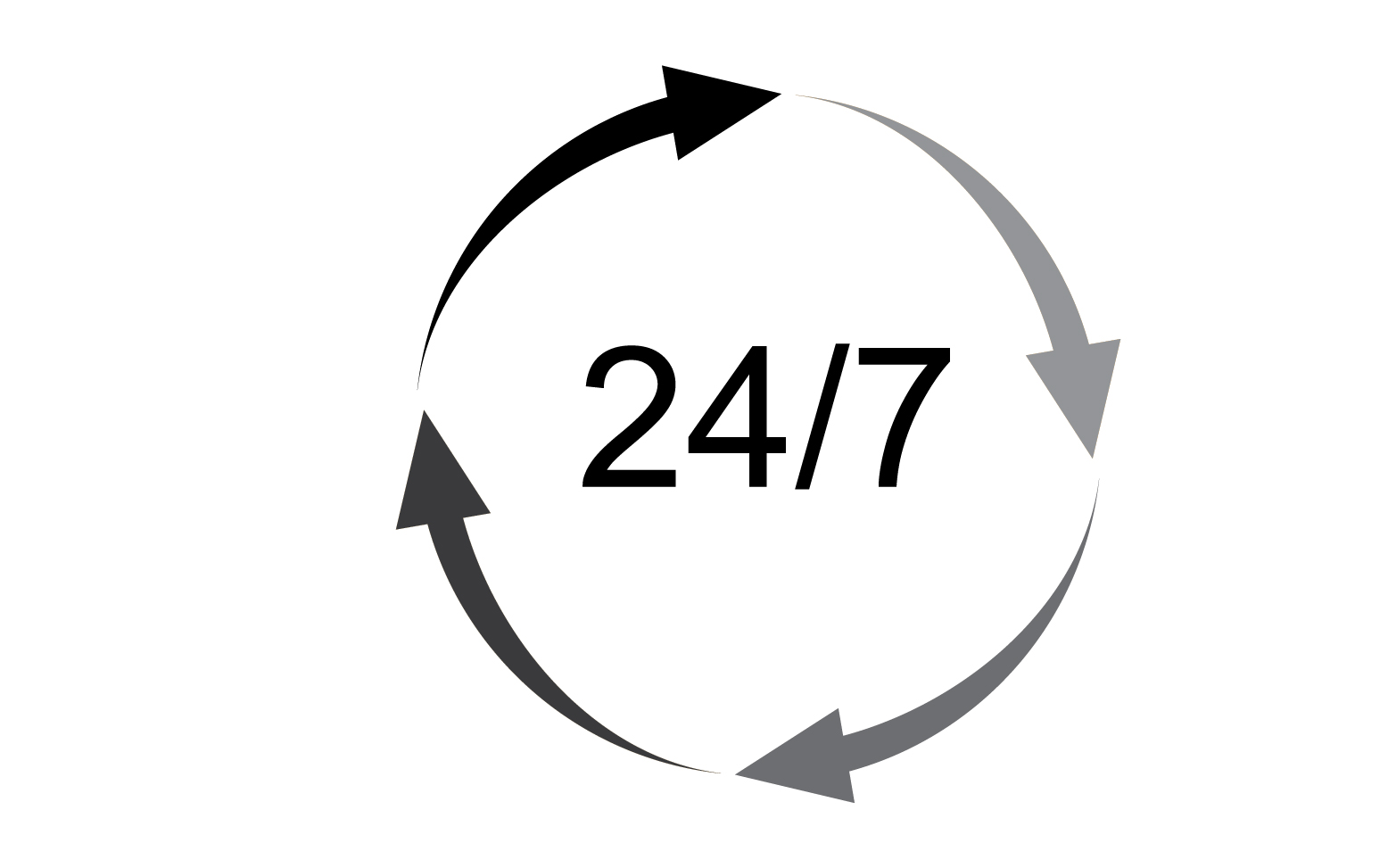 24 hour time icon logo design v14