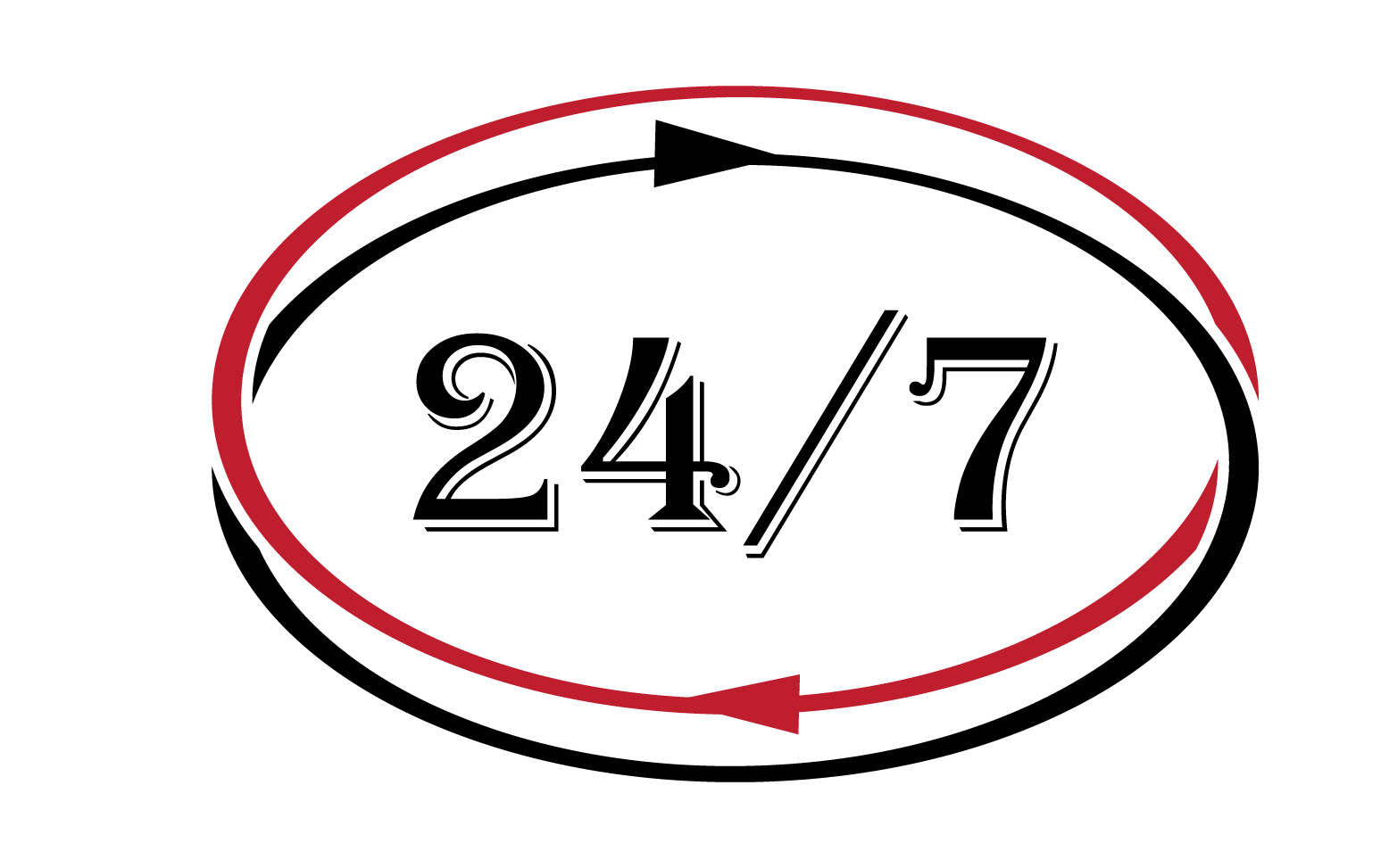 24 hour time icon logo design v20