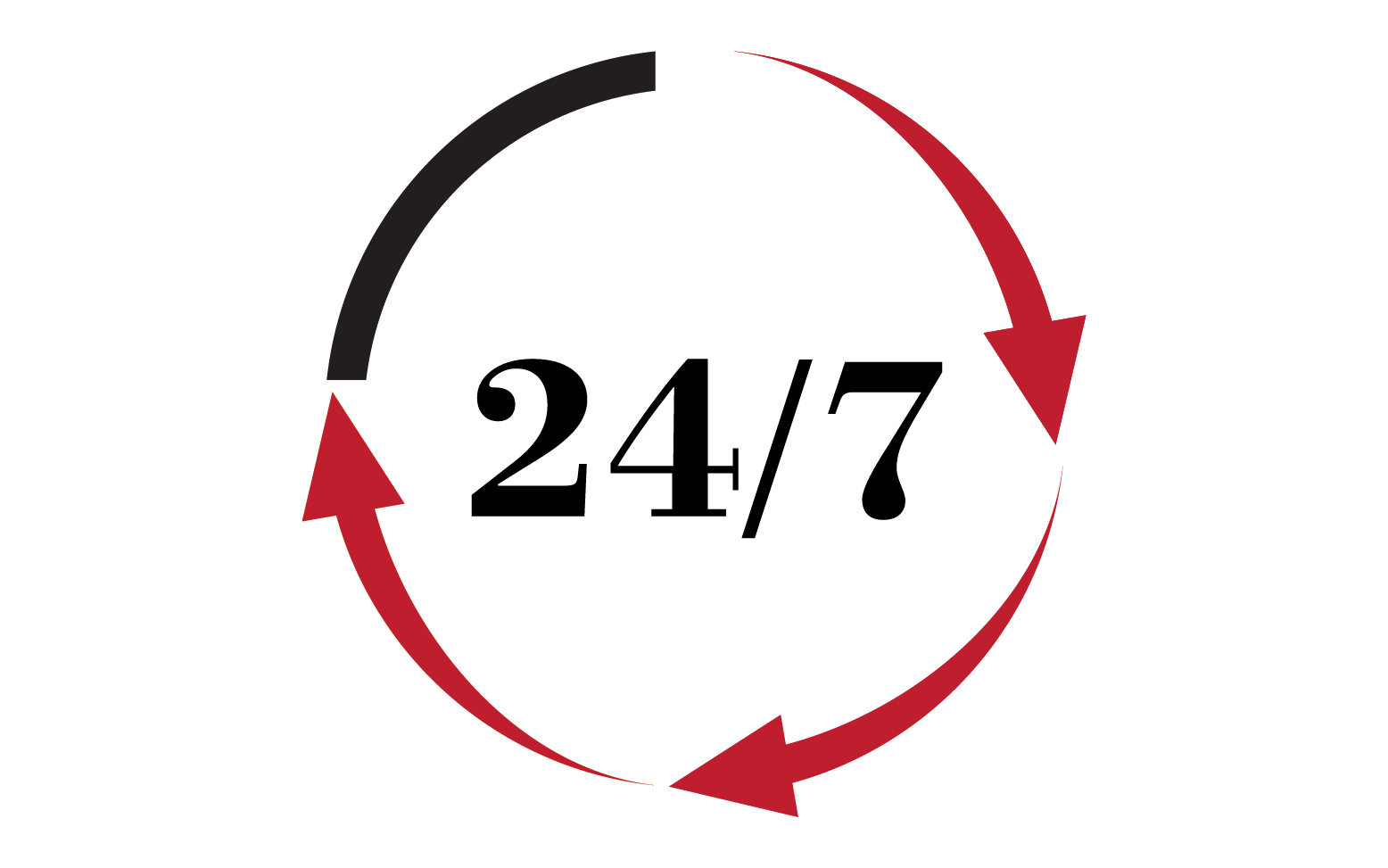 24 hour time icon logo design v15