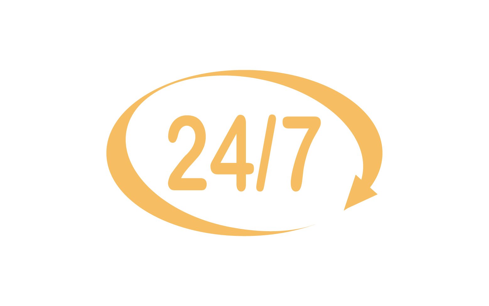 24 hour time icon logo design v24