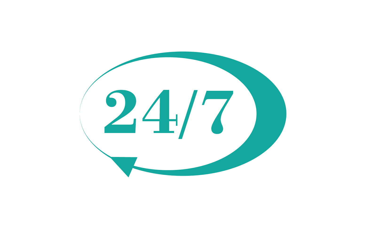 24 hour time icon logo design v7