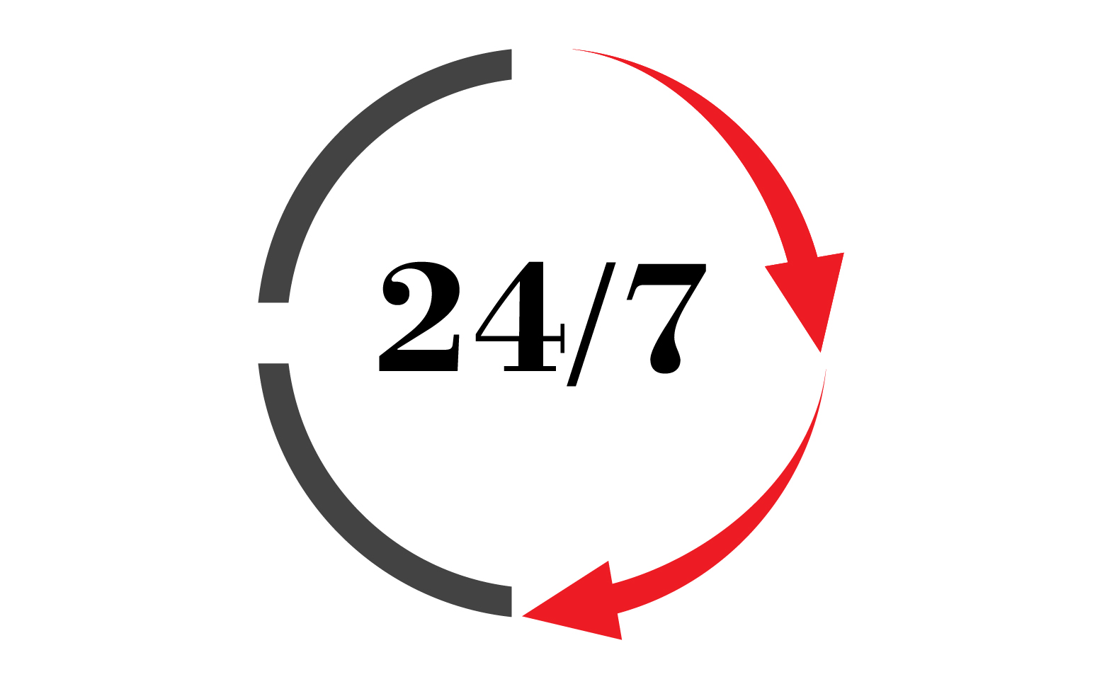 24 hour time icon logo design v23