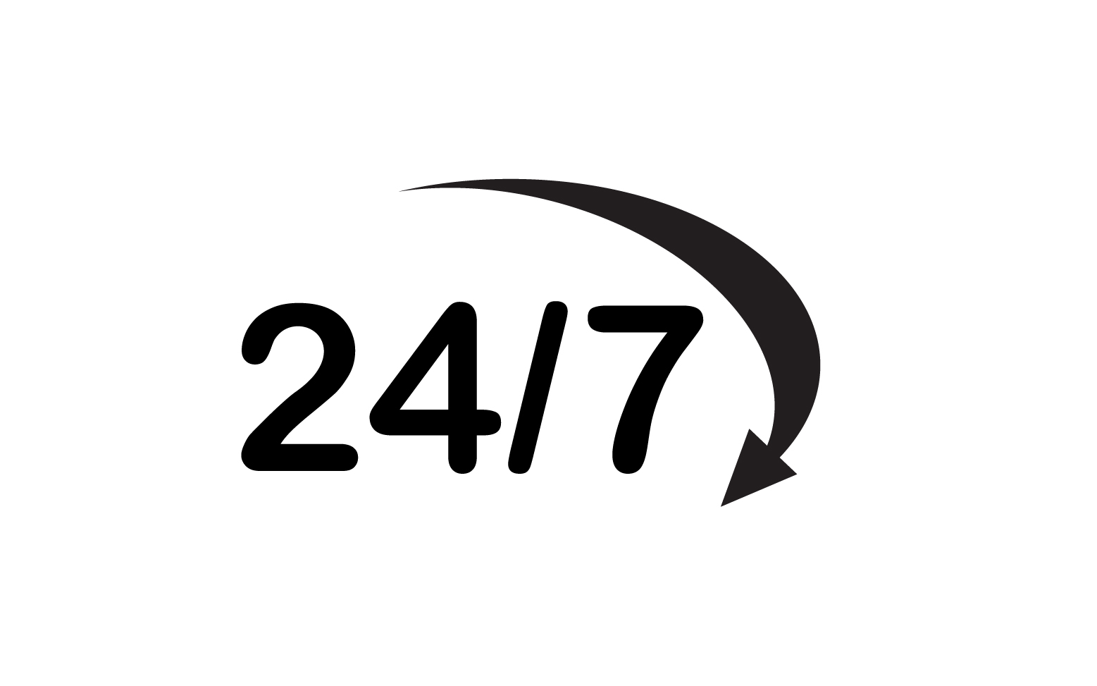 24 hour time icon logo design v32