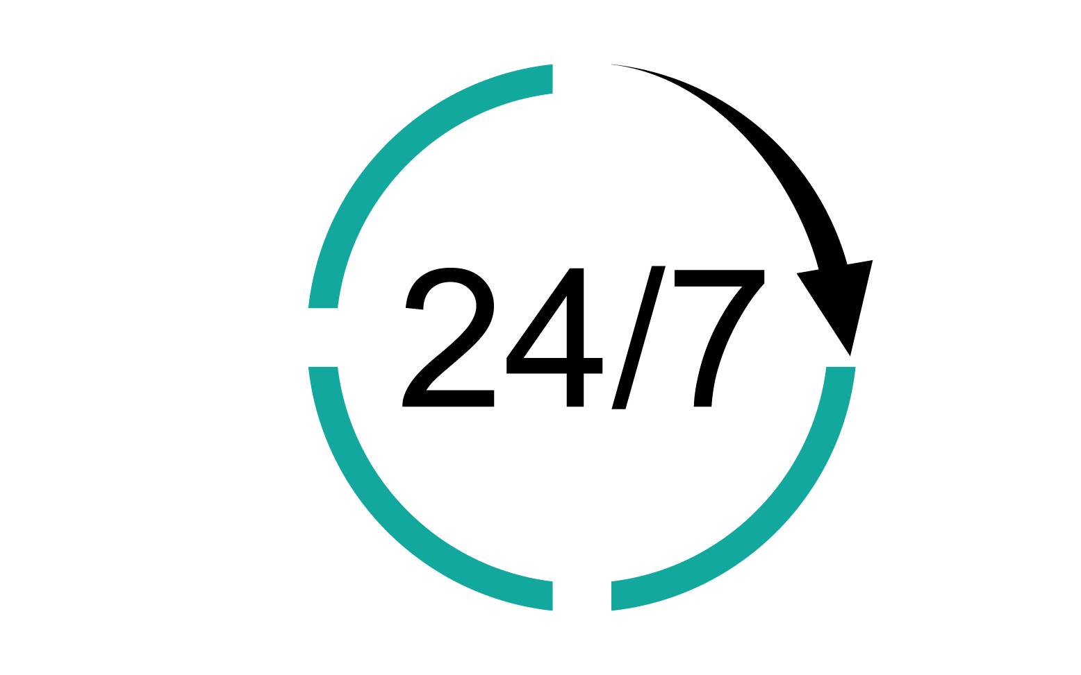 24 hour time icon logo design v22