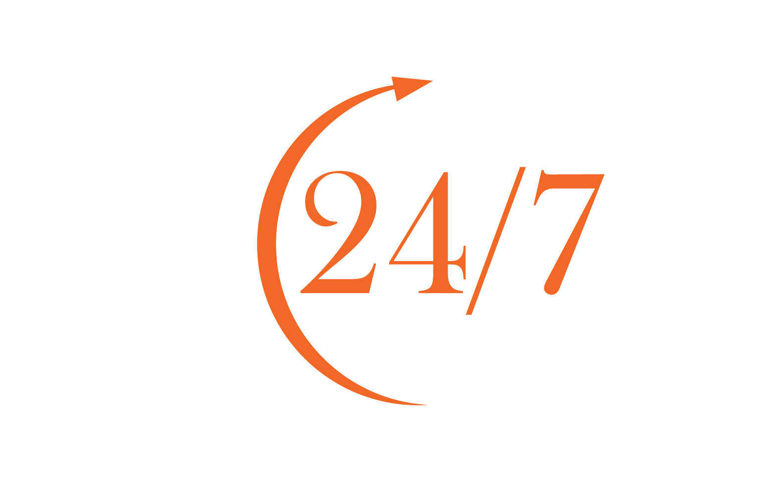24 hour time icon logo design v61