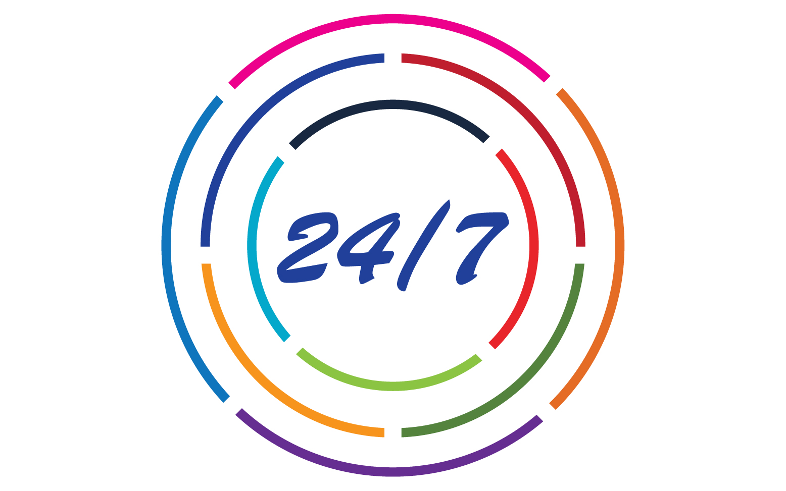 24 hour time icon logo design v132
