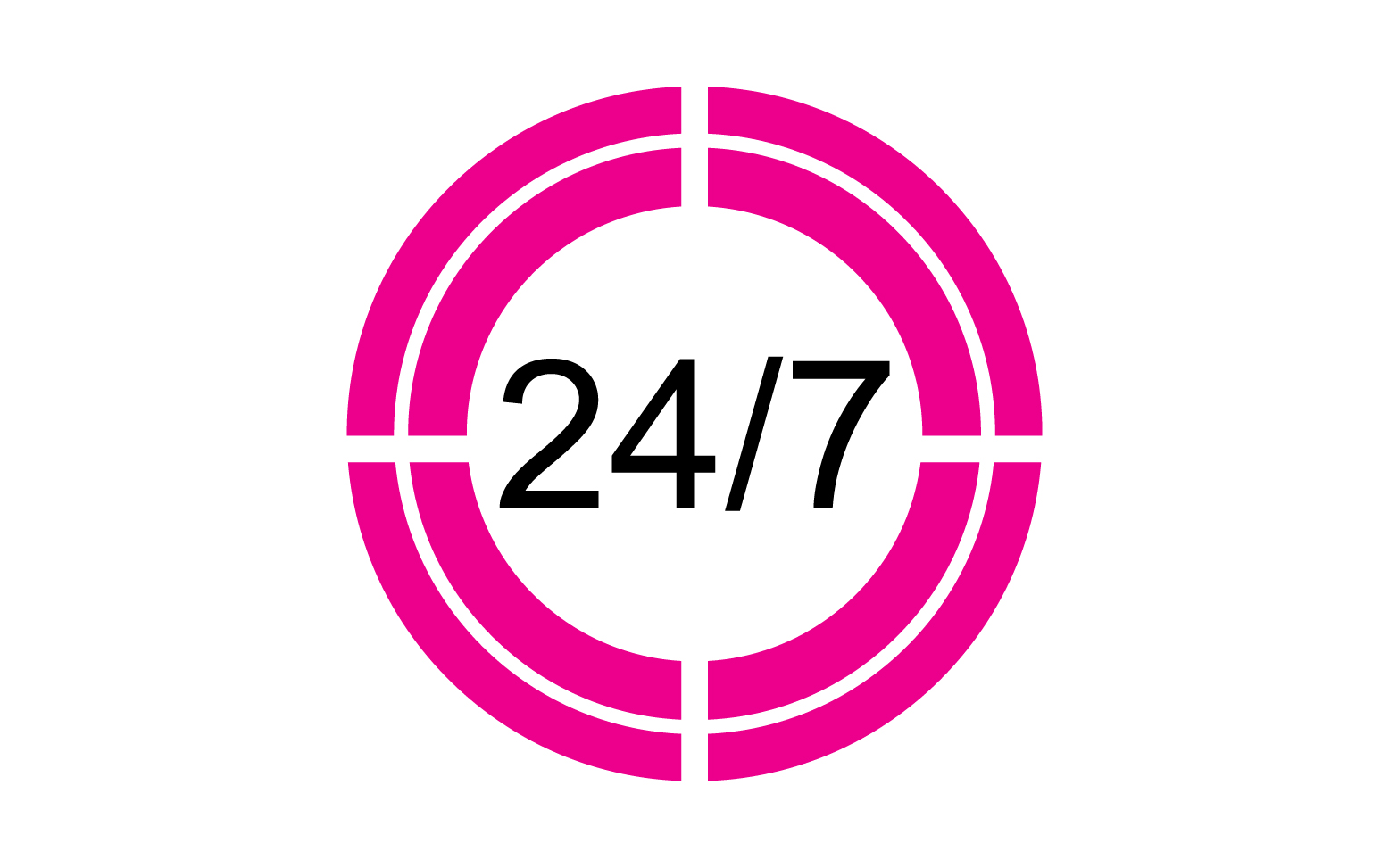 24 hour time icon logo design v135
