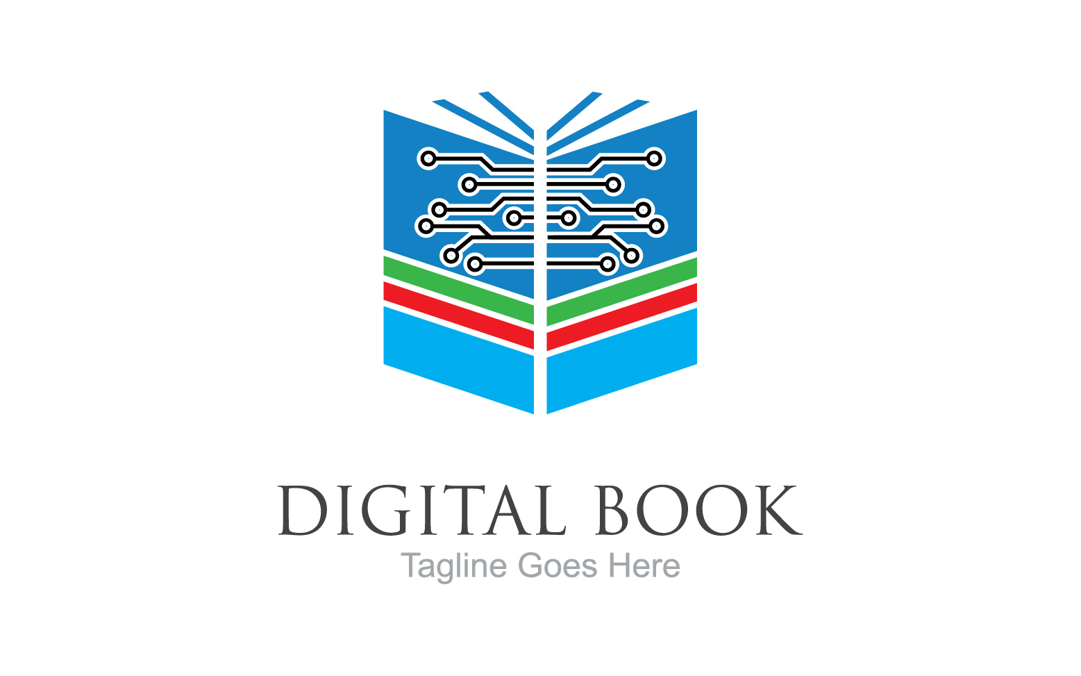 Book reading education logo vector v5