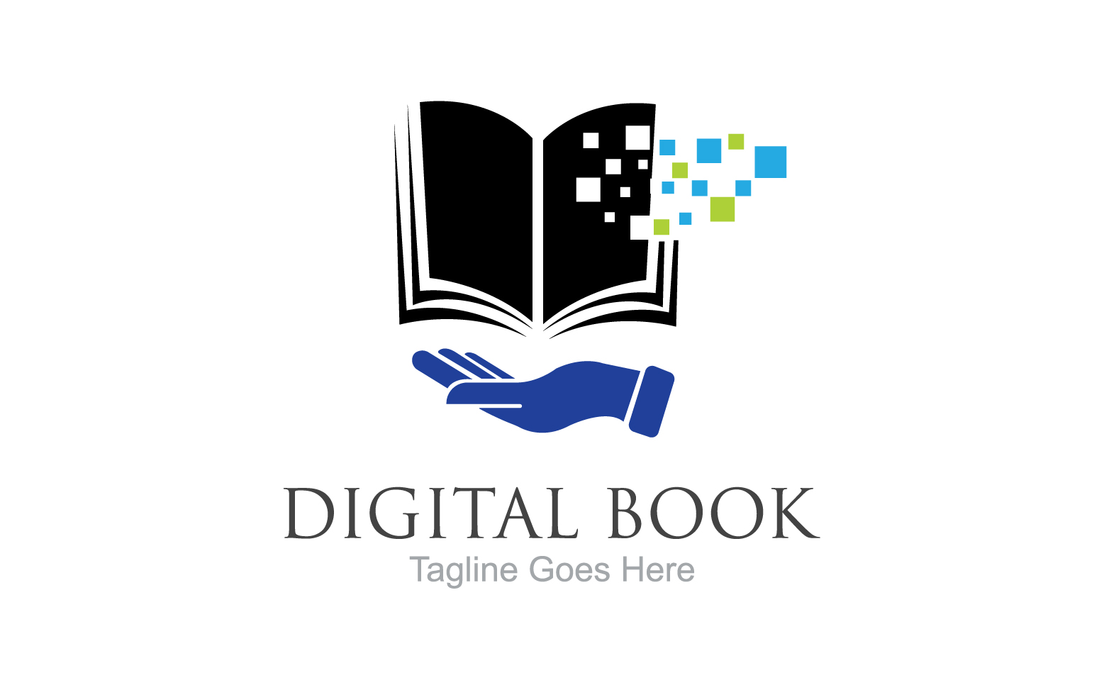 Book reading education logo vector v2