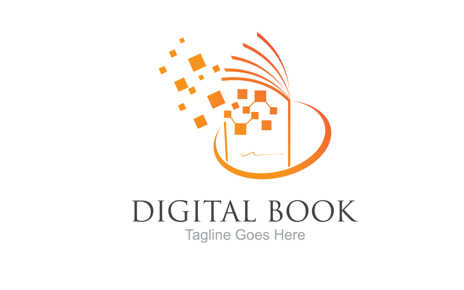 Book reading education logo vector v15