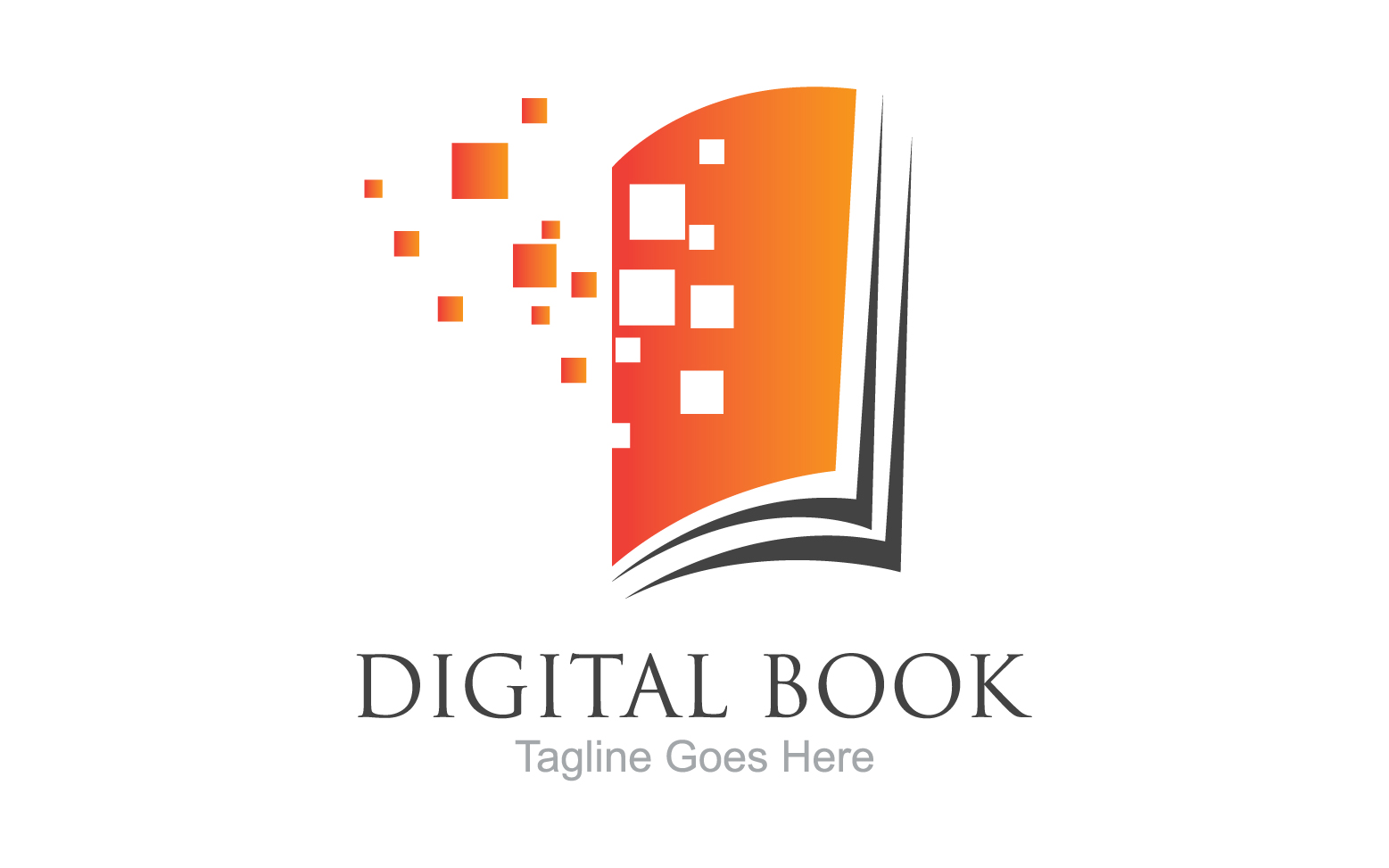 Book reading education logo vector v26