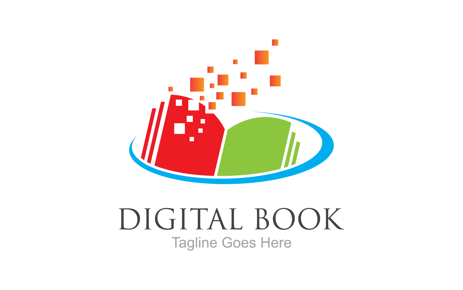 Book reading education logo vector v20