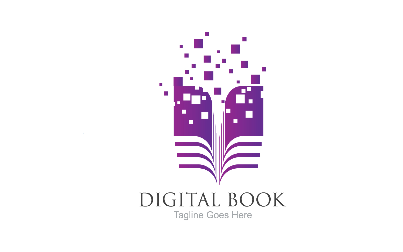 Book reading education logo vector v39