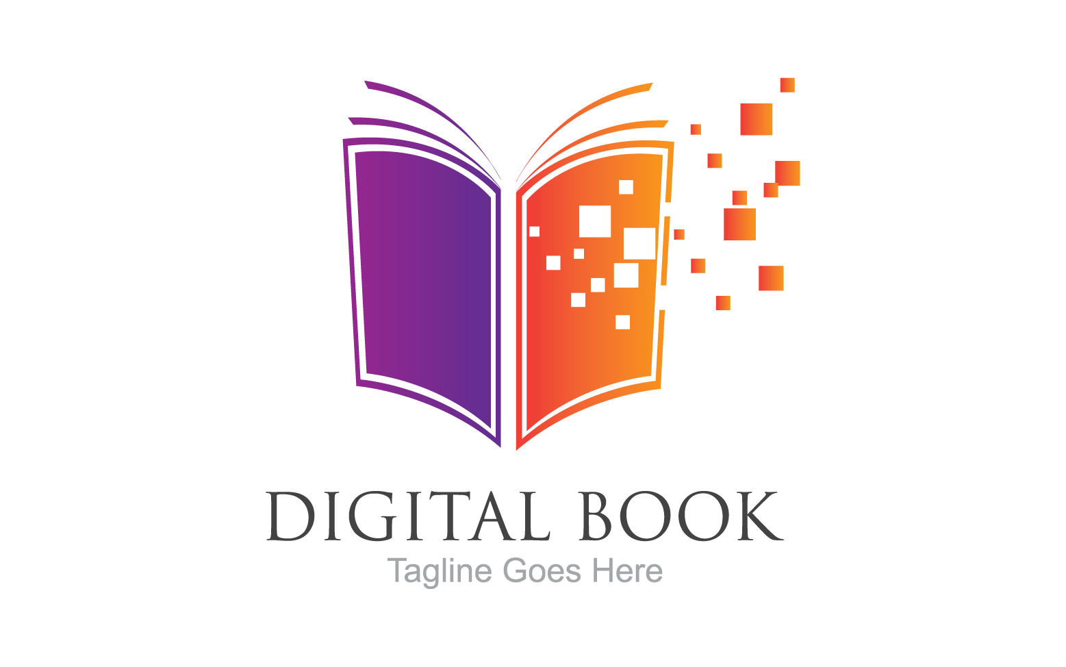 Book reading education logo vector v50