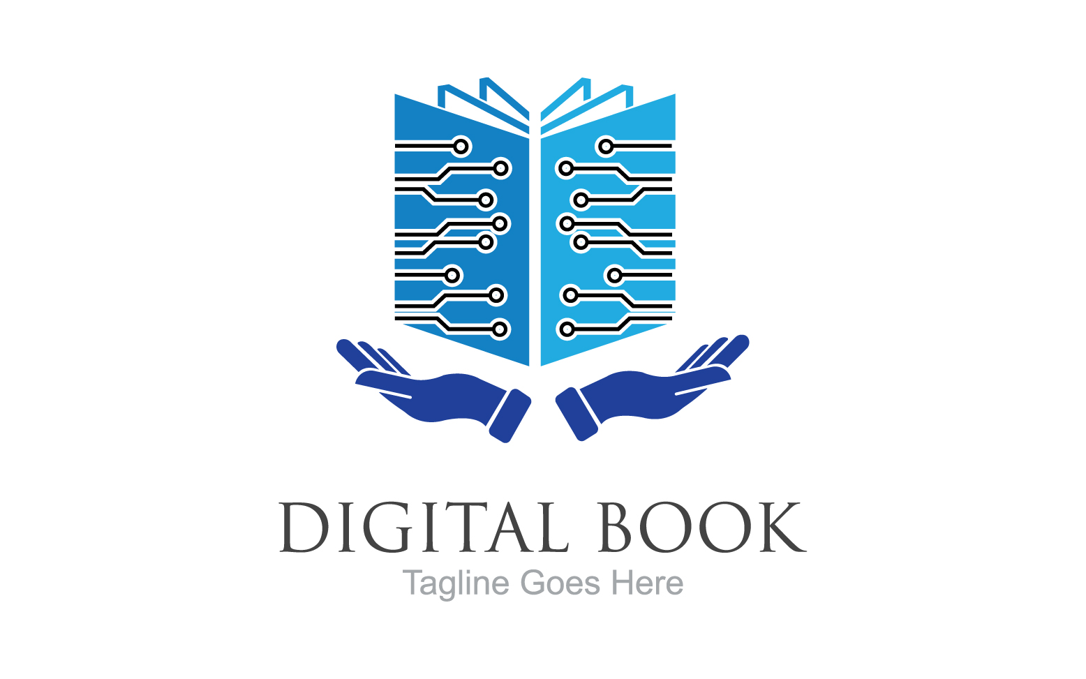 Book reading education logo vector v62