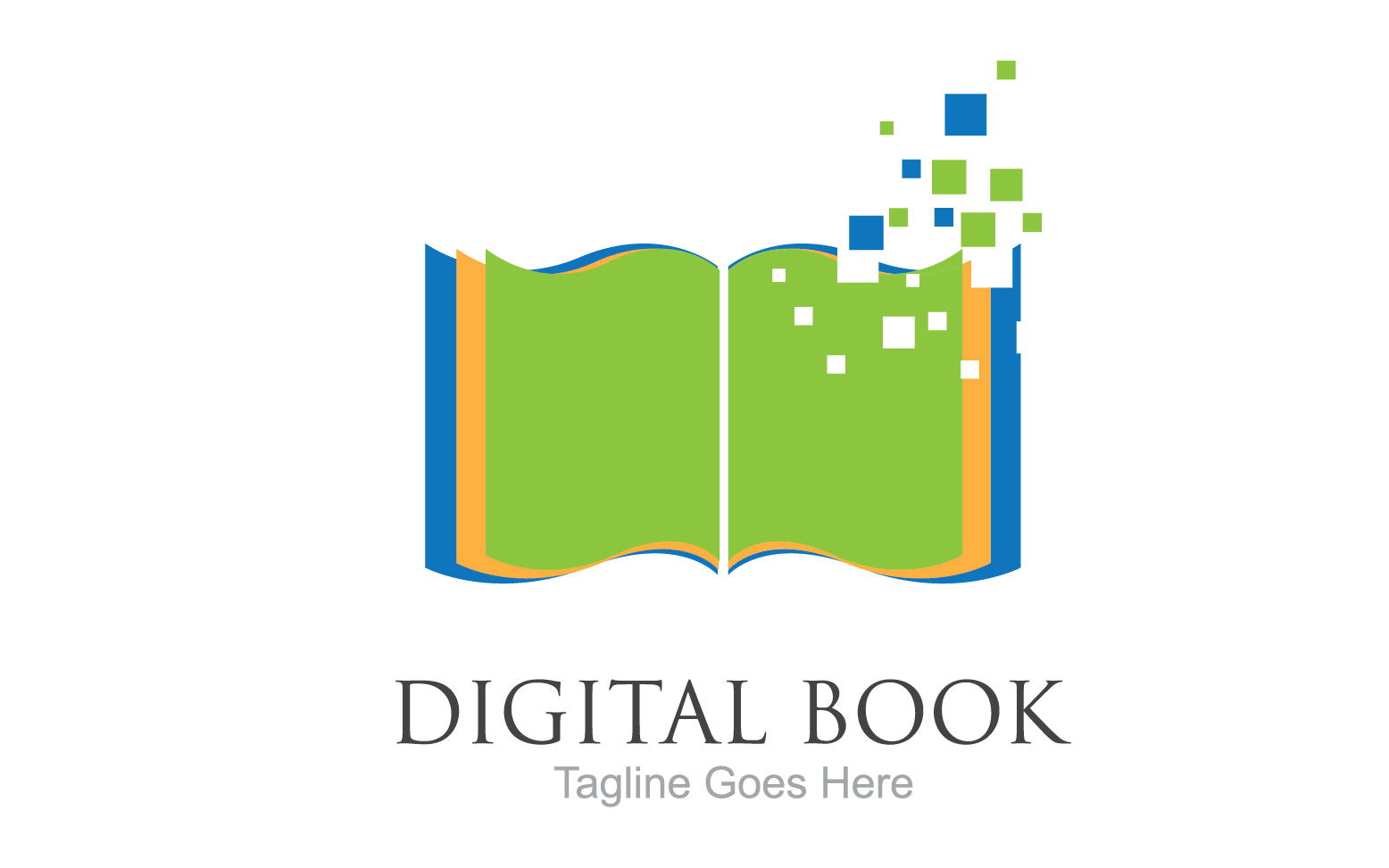 Book reading education logo vector v63