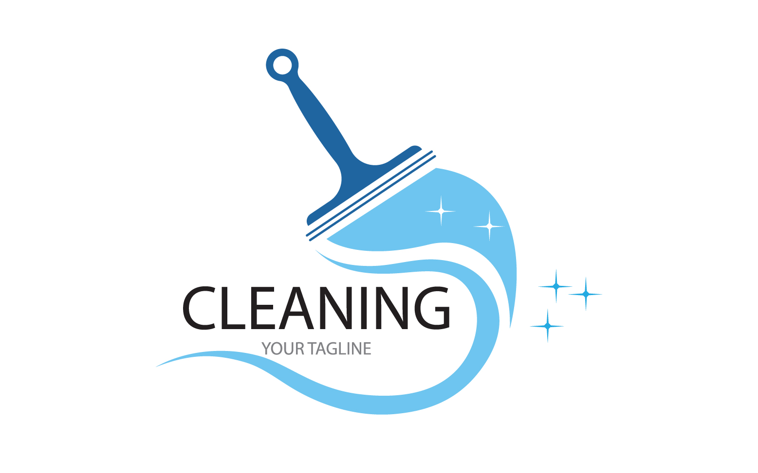 Cleaning service icon logo vector v3