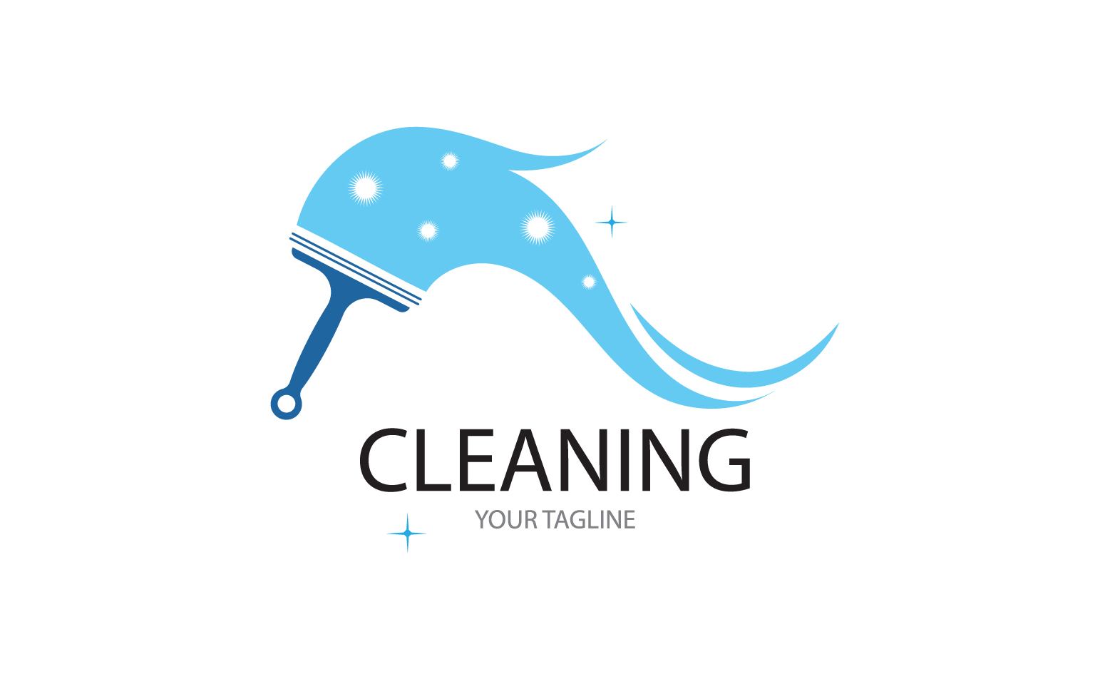 Cleaning service icon logo vector v2