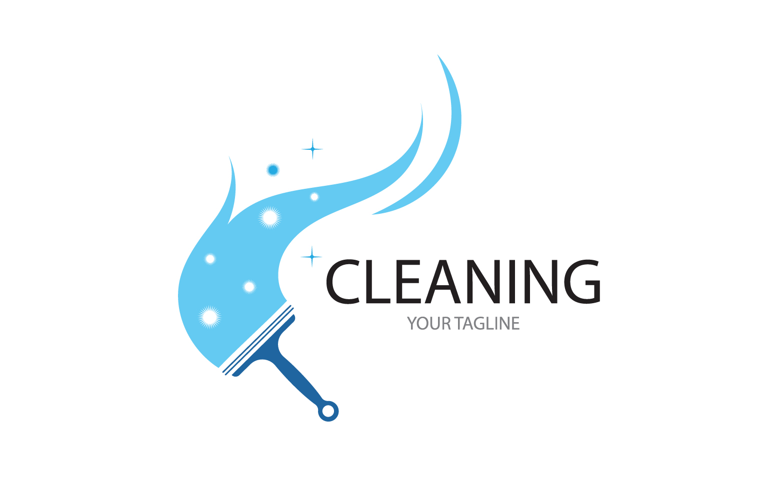 Cleaning service icon logo vector v4