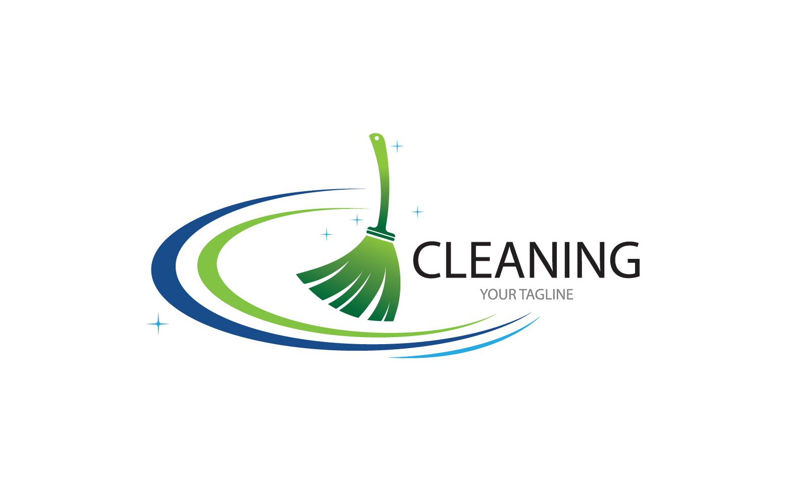 Cleaning service icon logo vector v10