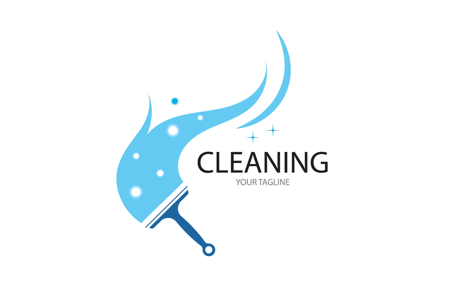 Cleaning service icon logo vector v9