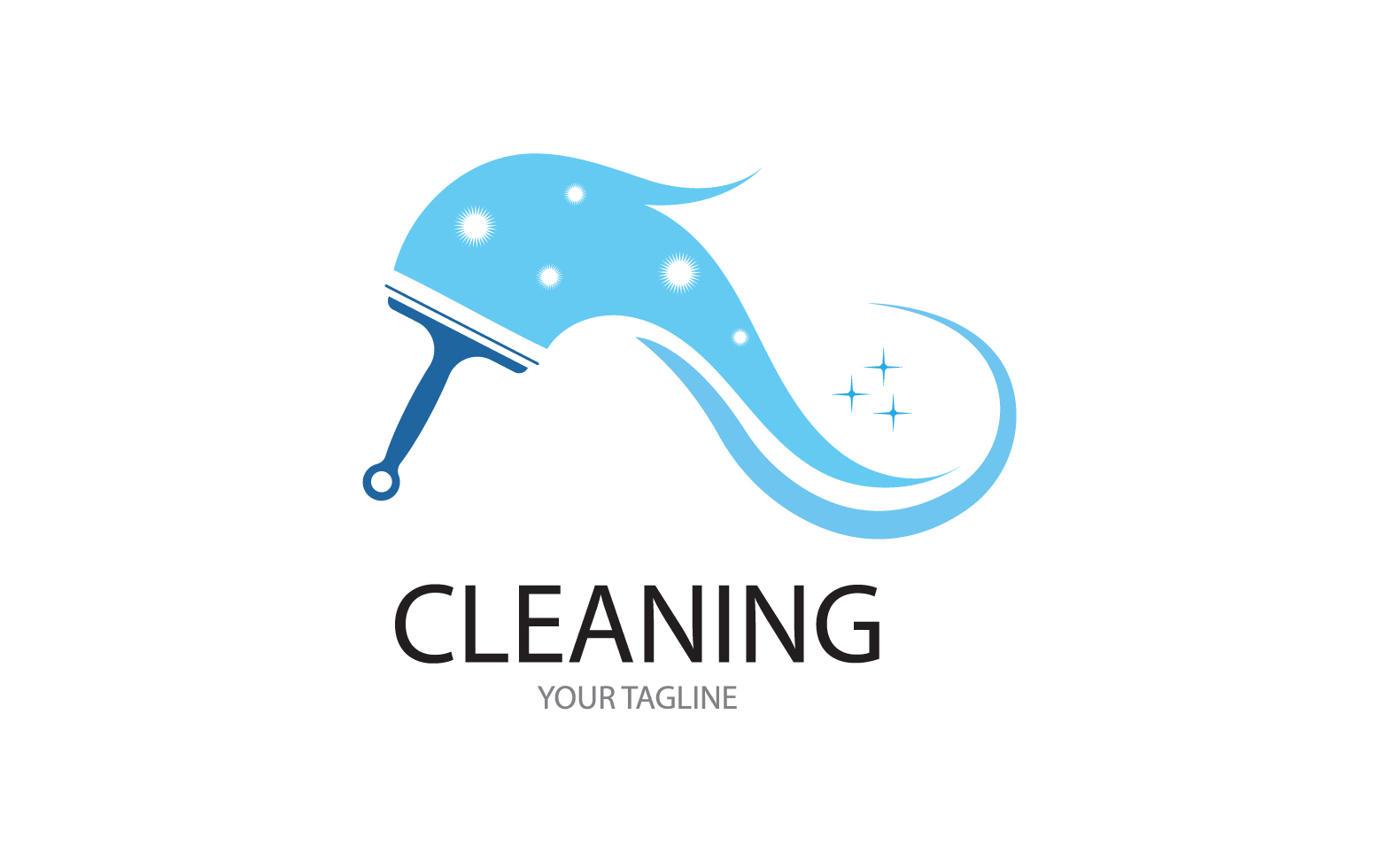 Cleaning service icon logo vector v11
