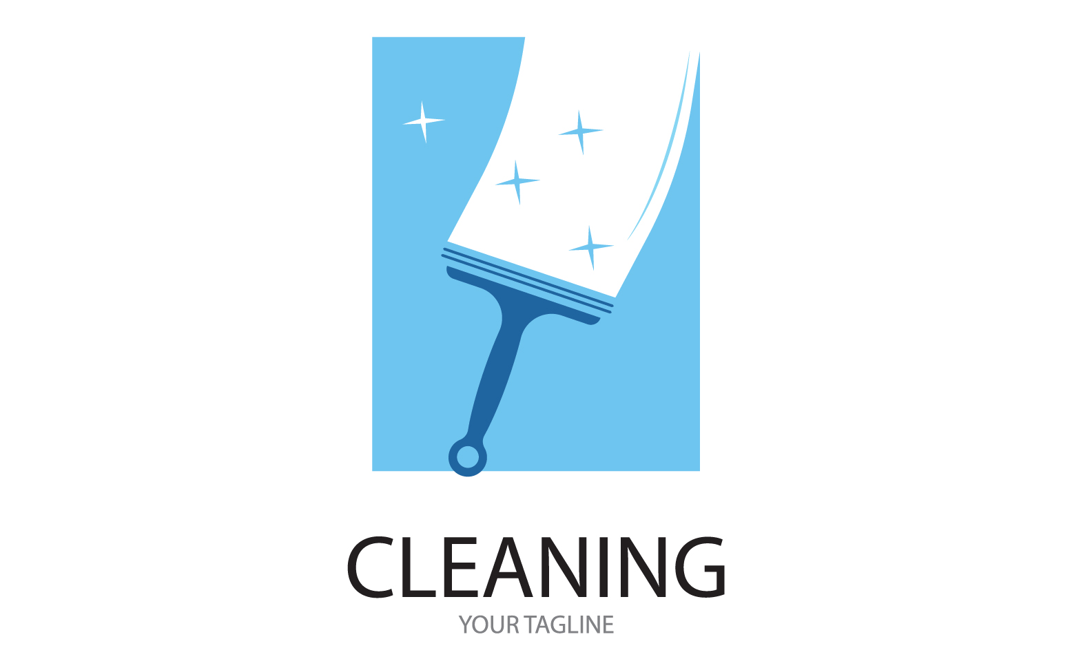 Cleaning service icon logo vector v15