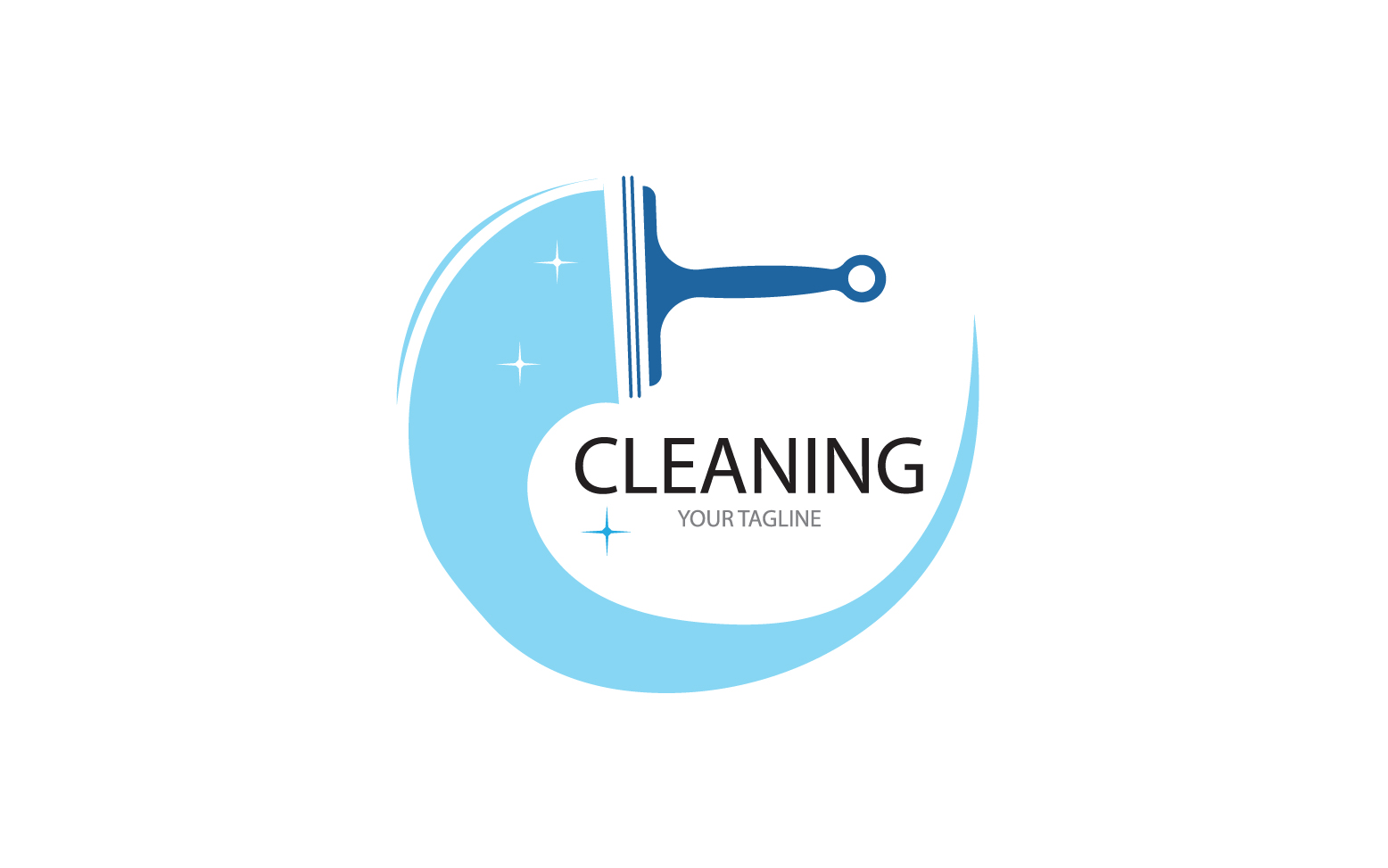 Cleaning service icon logo vector v14