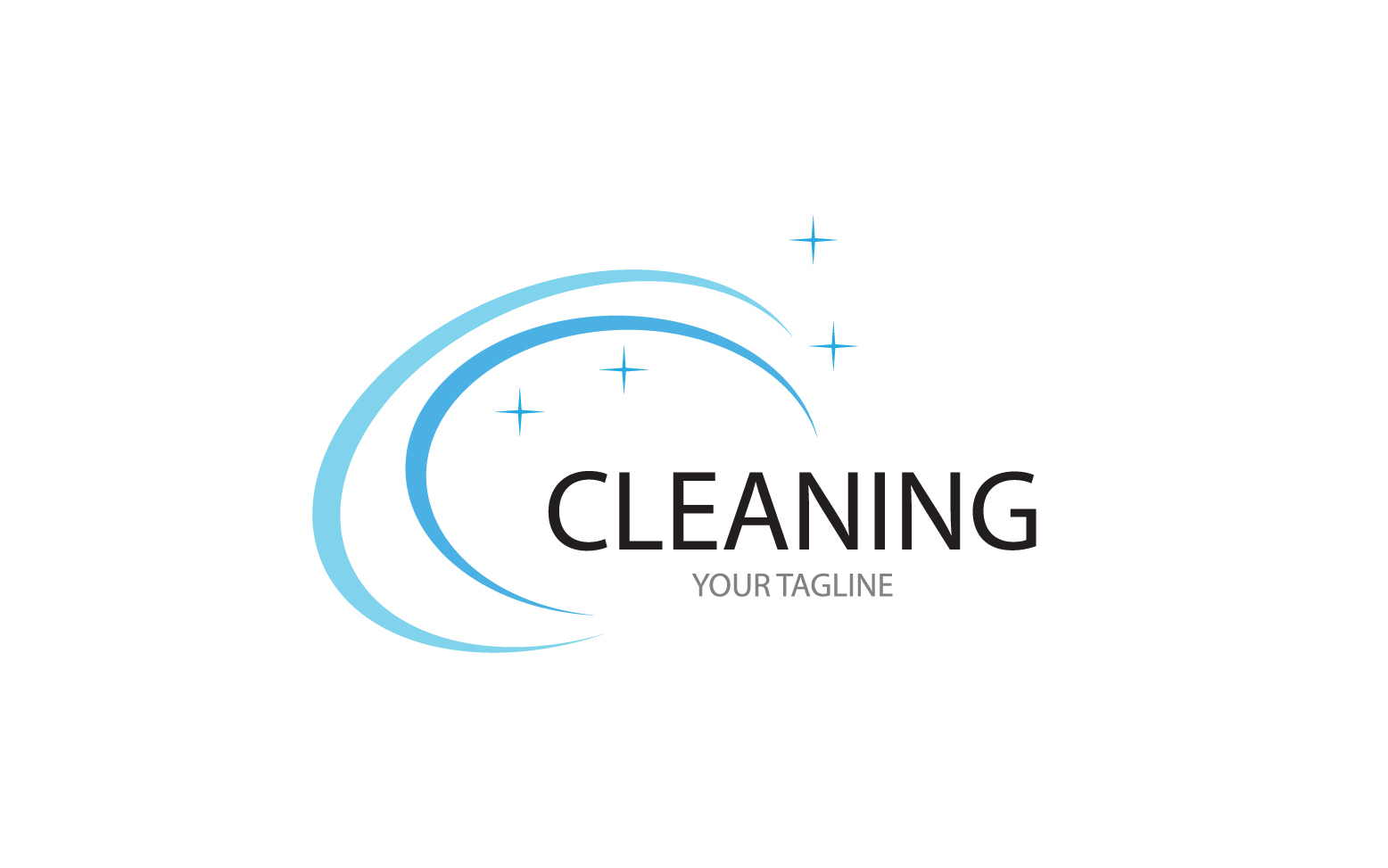 Cleaning service icon logo vector v17