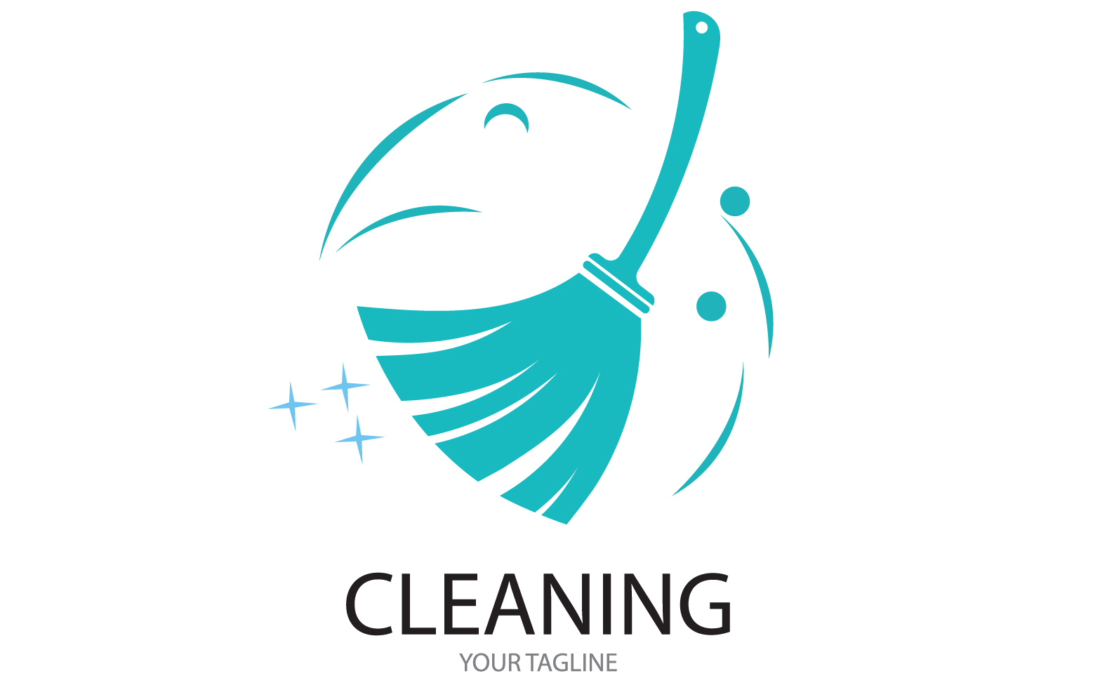 Cleaning service icon logo vector v26