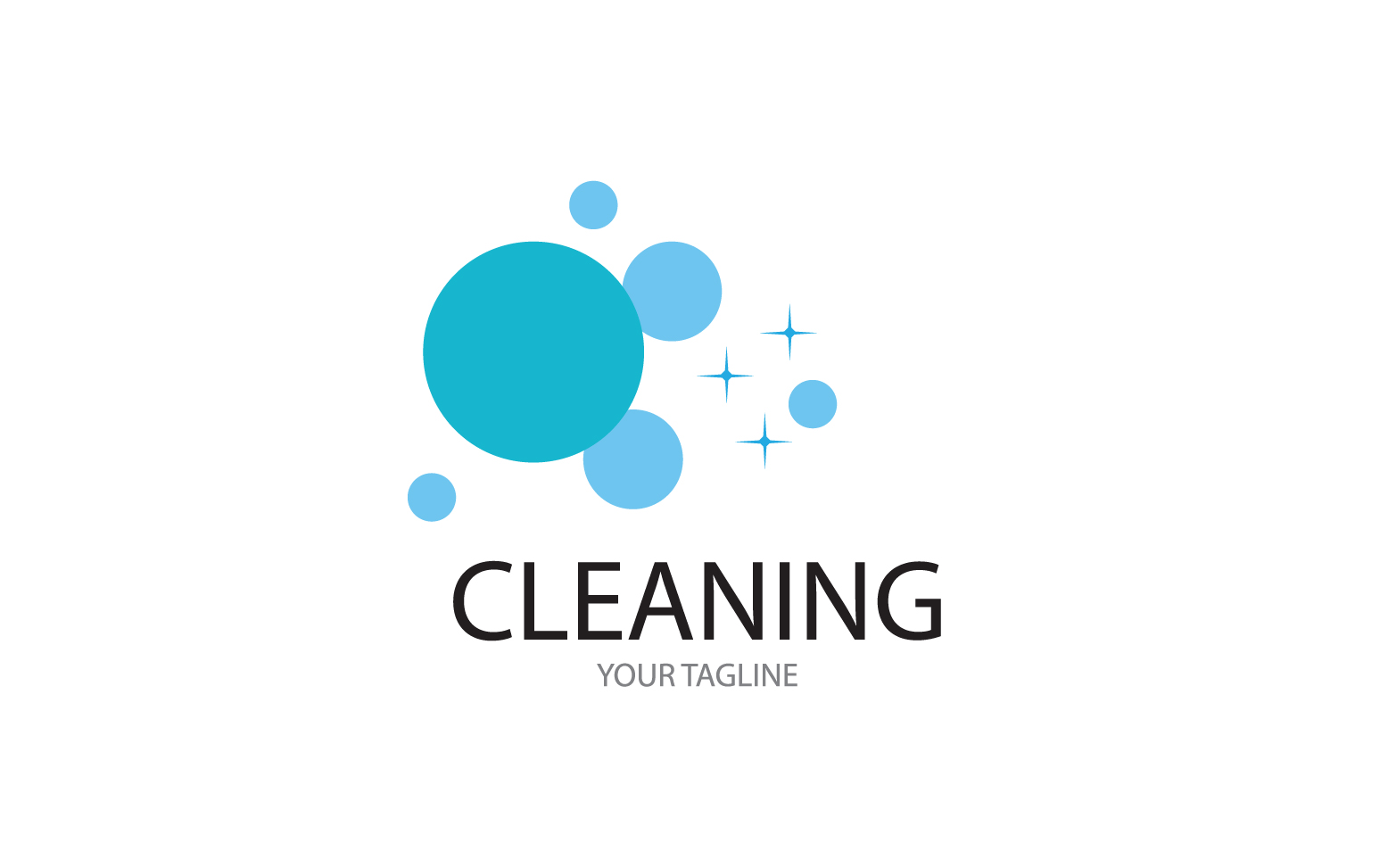Cleaning service icon logo vector v25
