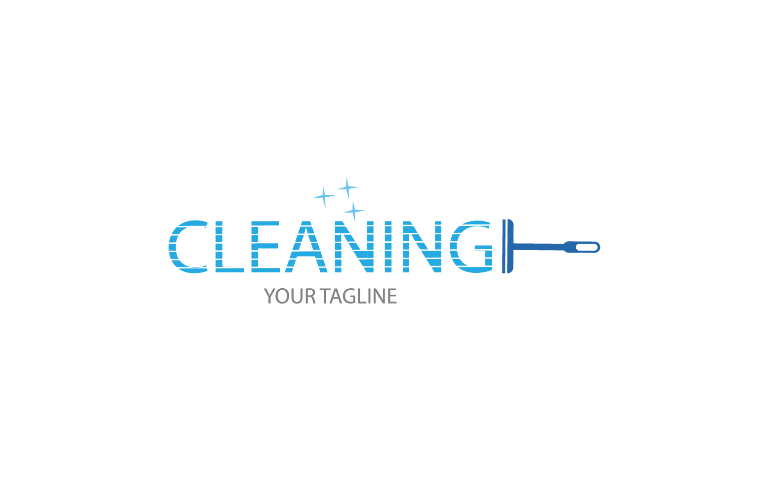 Cleaning service icon logo vector v28