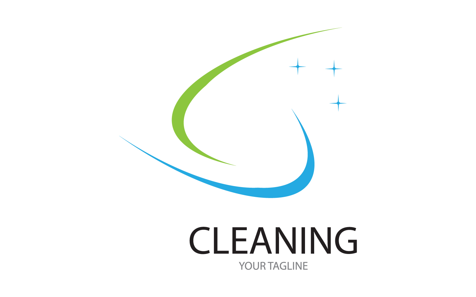 Cleaning service icon logo vector v39
