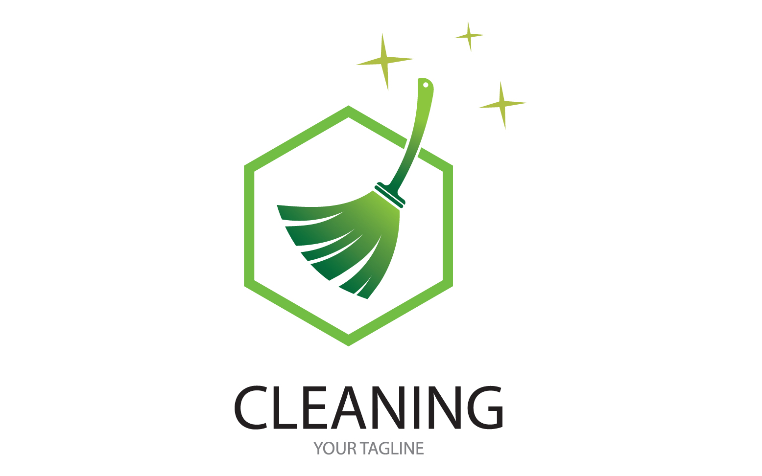 Cleaning service icon logo vector v44